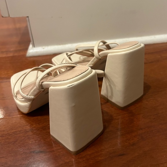 SOLD princess polly cammie heels cream platform sandals strappy white - Picture 7 of 11